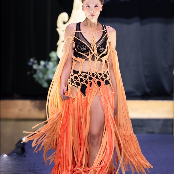 Handmade Macrame Dress - Picture 3 of 9